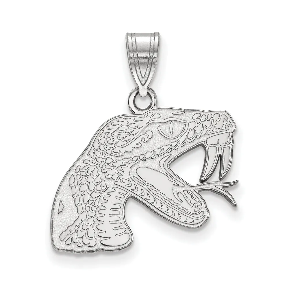 10k White Gold Florida A&M U Medium Pendant