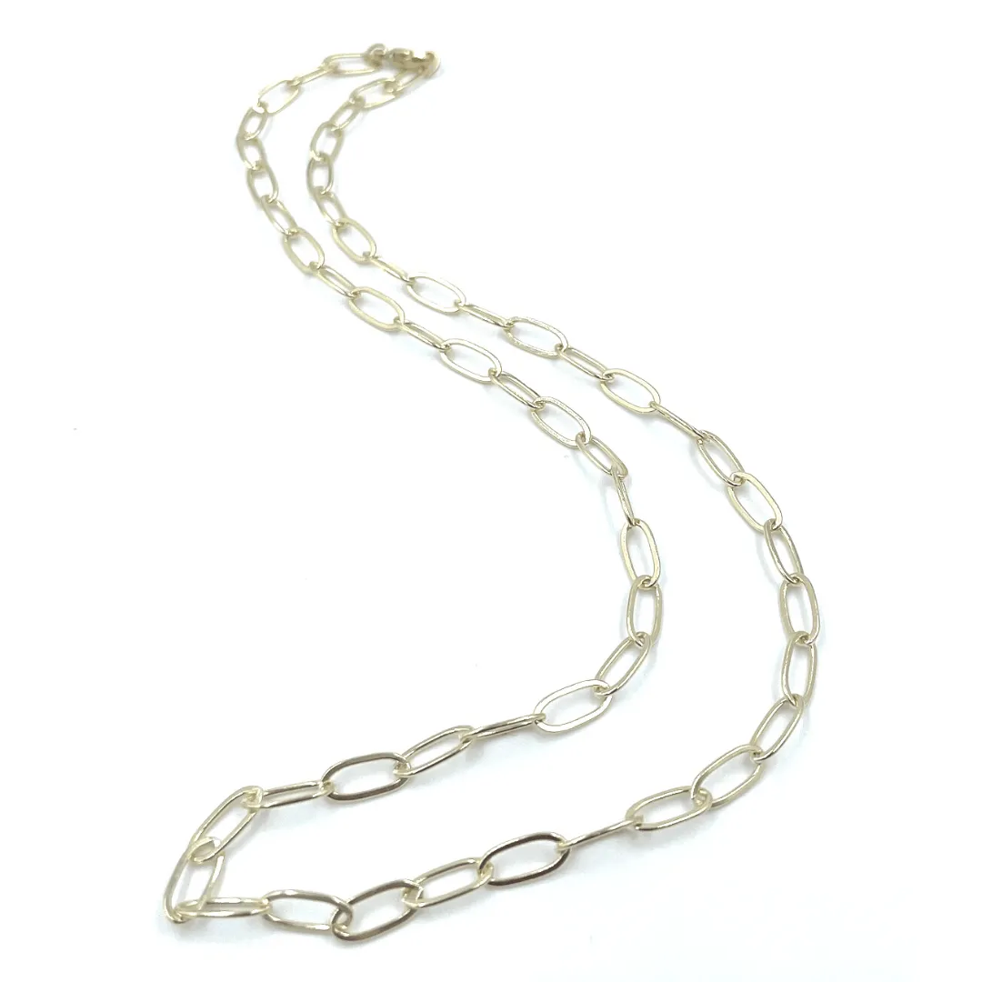 14k Gold Filled Paperclip Large Links Necklace - 18