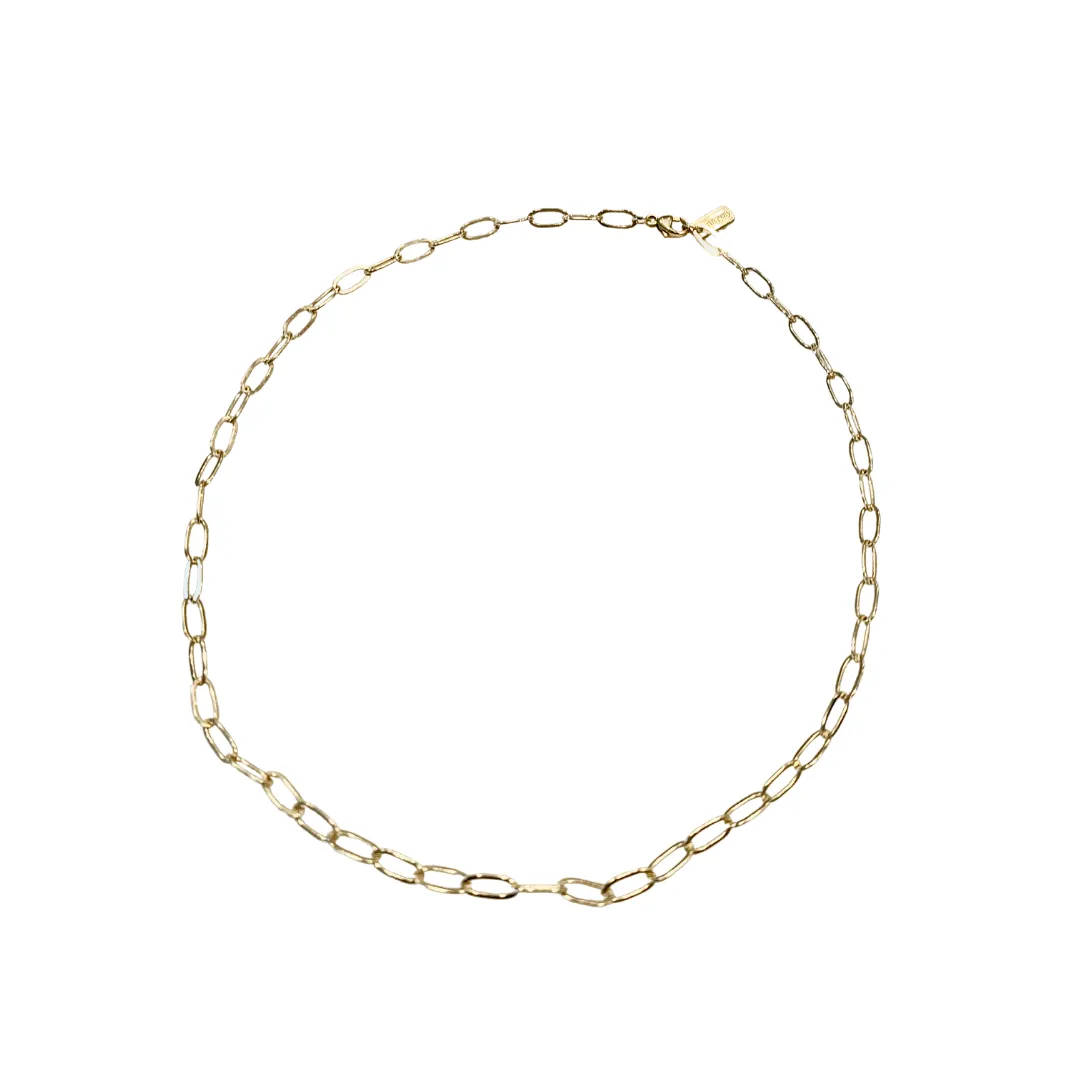 14k Gold Filled Paperclip Large Links Necklace - 18