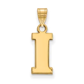 14k Yellow Gold U. of Iowa Small Initial I Pendant