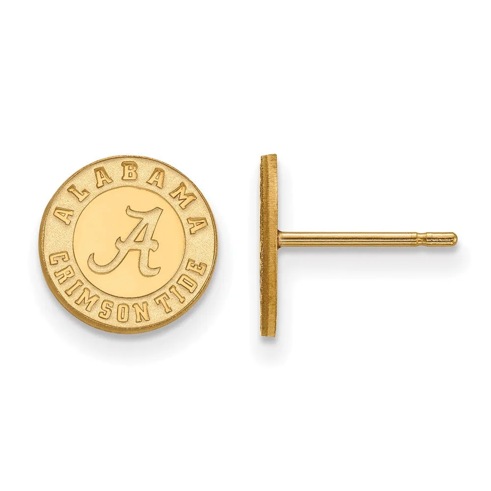 14k Yellow Gold University of Alabama XS (Tiny) Post Earrings