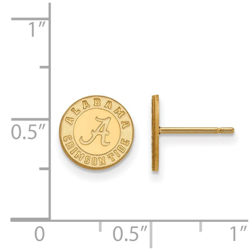 14k Yellow Gold University of Alabama XS (Tiny) Post Earrings