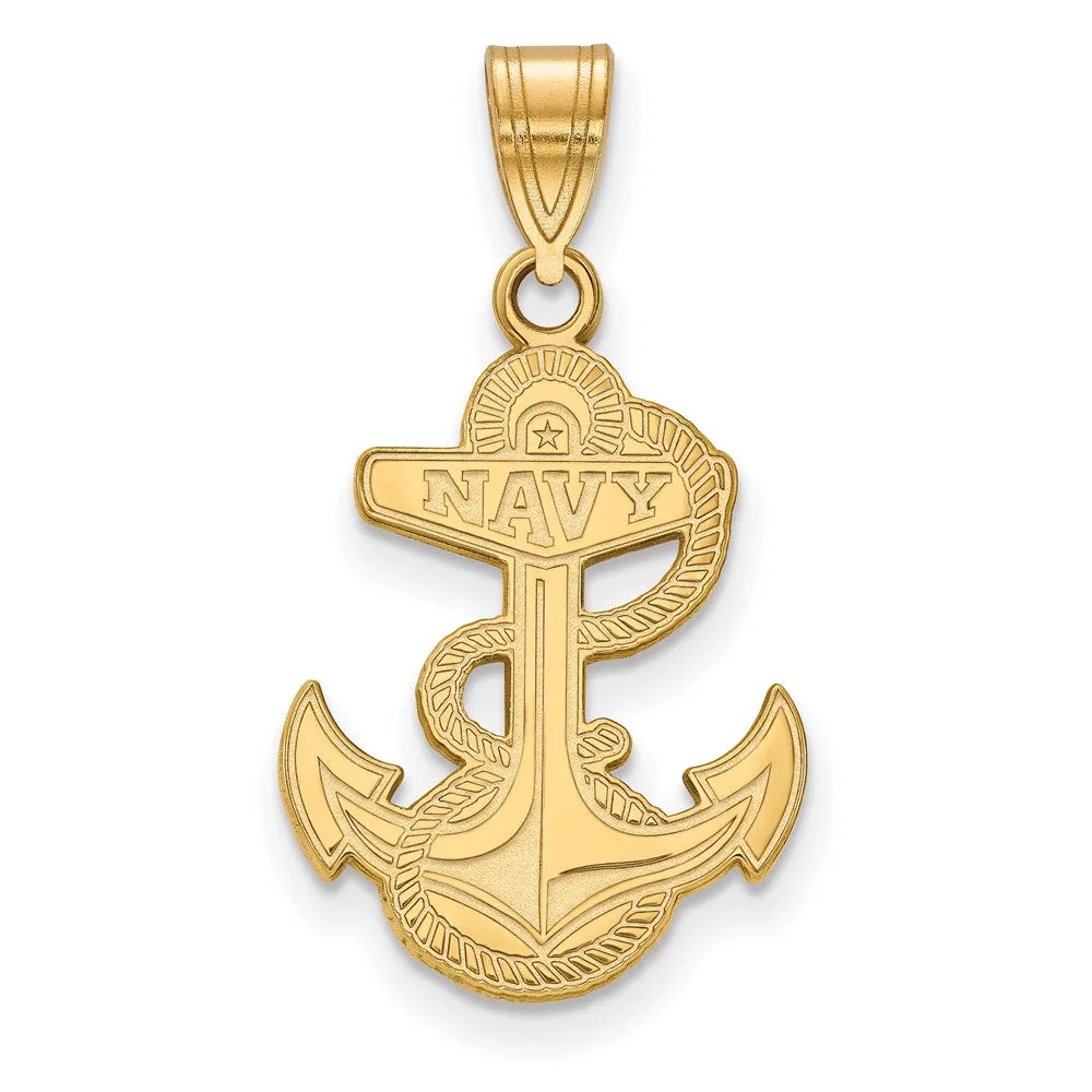 14k Yellow Gold U.S. Naval Academy Large Pendant