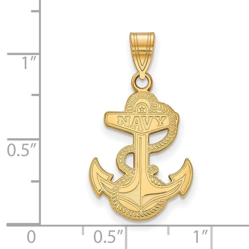 14k Yellow Gold U.S. Naval Academy Large Pendant