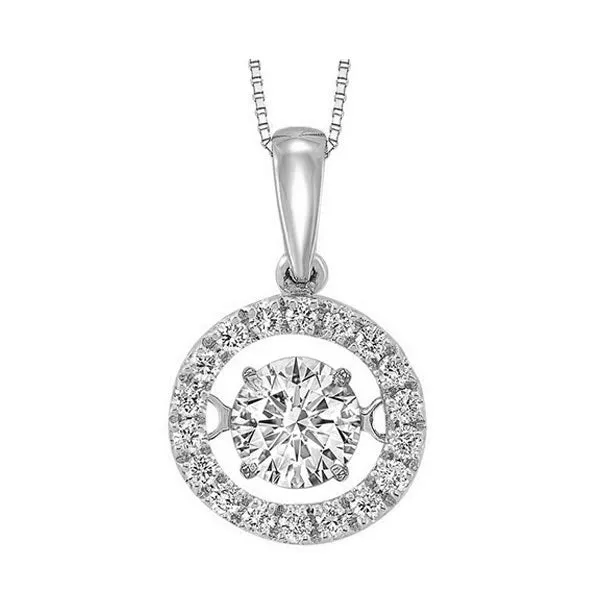 14KT WHITE GOLD DIAMOND (1CTW) PENDANT