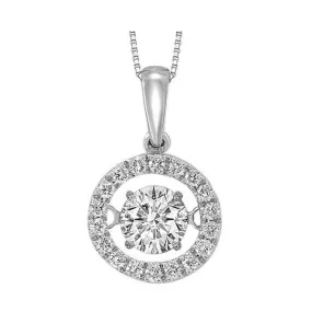 14KT WHITE GOLD DIAMOND (1CTW) PENDANT