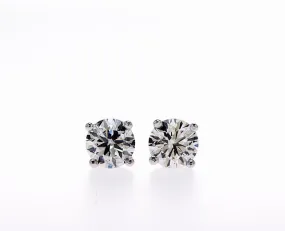 18K Lab Created Diamond Stud Earrings (1.00ctw)