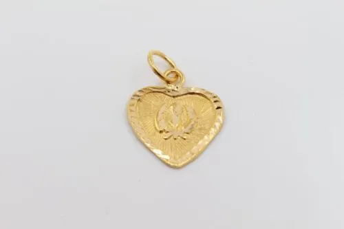 22k 22ct Solid Gold SIKH RELIGIOUS KHANDA ONKAR Pendant Diamond Cut p998 ns