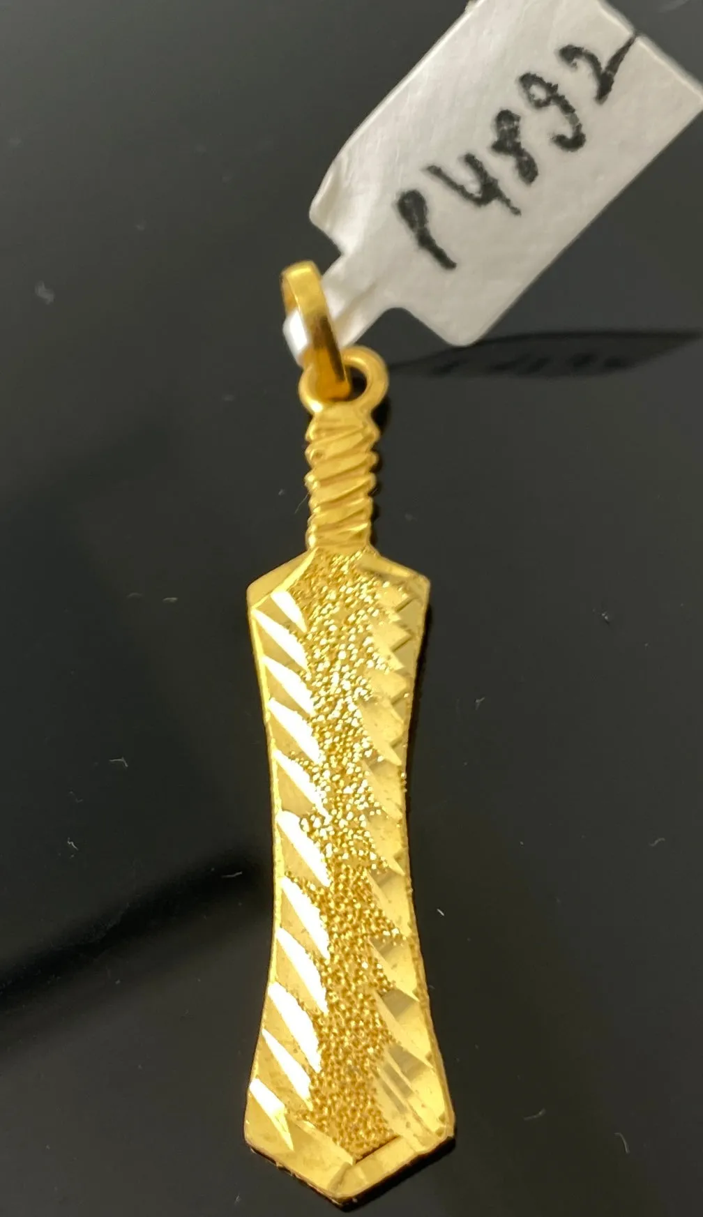 22K Solid Gold Sikhism Pendant P4892