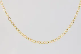 24 14k Yellow Gold Cable Link Chain Necklace (2.47g.)