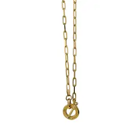 A Von Treskow Clip Chain Necklace with VT Disc Toggle