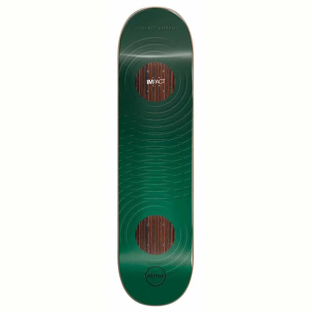 Almost Youness Knock Out Rings Impact Skateboard Deck Green 8.375''