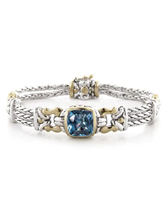 Anvil Square Triple Strand Bracelet by John Medeiros - Available in Multiple Colors