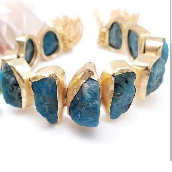 Apatite Handcrafted Cuff Bracelet