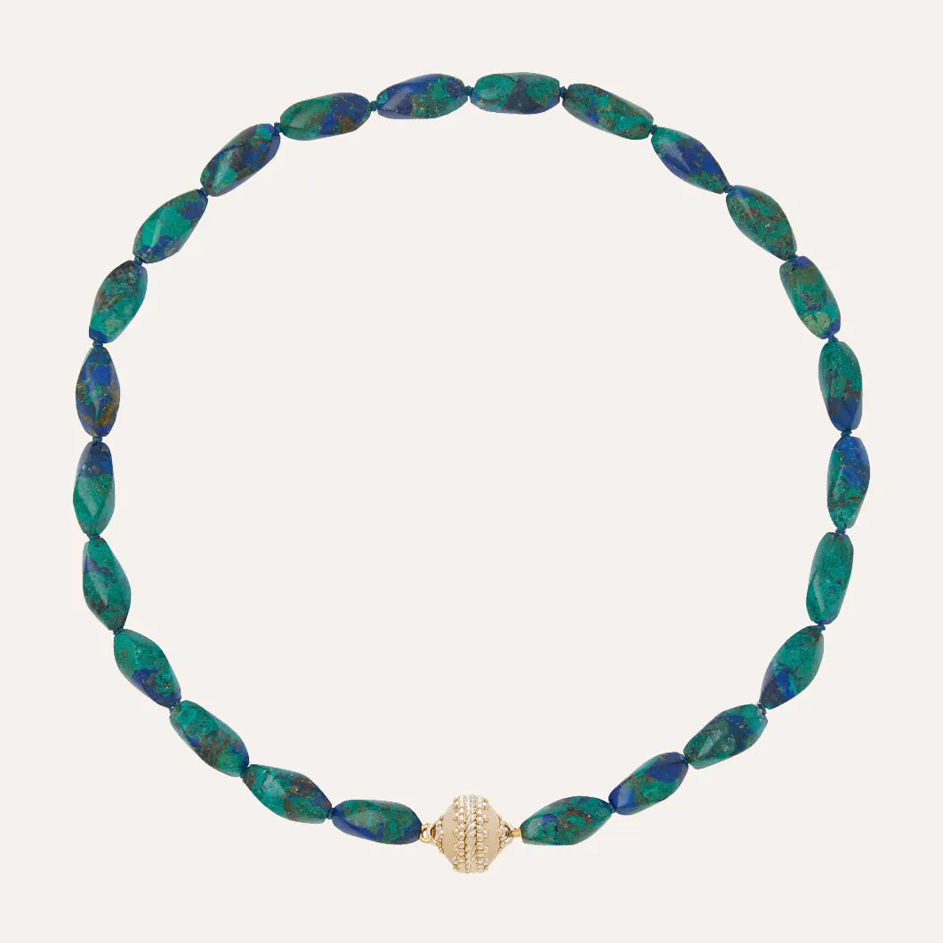 Azurite Malachite Swirl Necklace