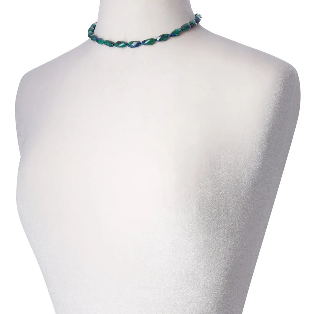 Azurite Malachite Swirl Necklace