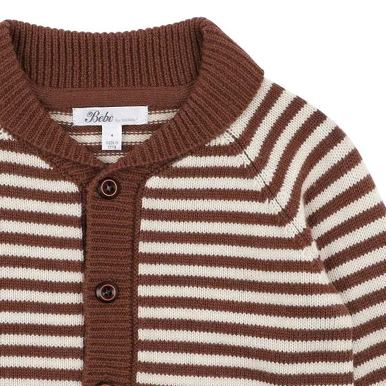 Bebe Ralph Stripe Cardigan