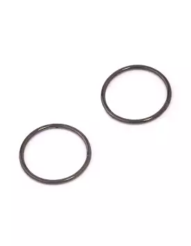 Black Coated Titanium Fine Sleeper Earrings 10mm