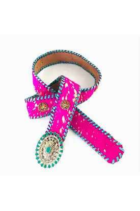 BOHO TEXAS BELT FUCHSIA