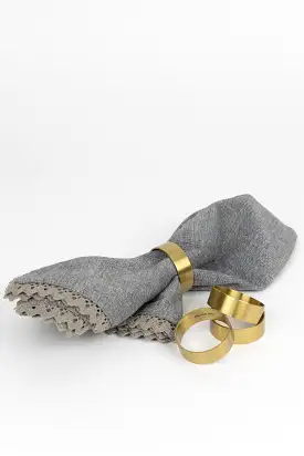 Brass Napkin Rings- Set of 4