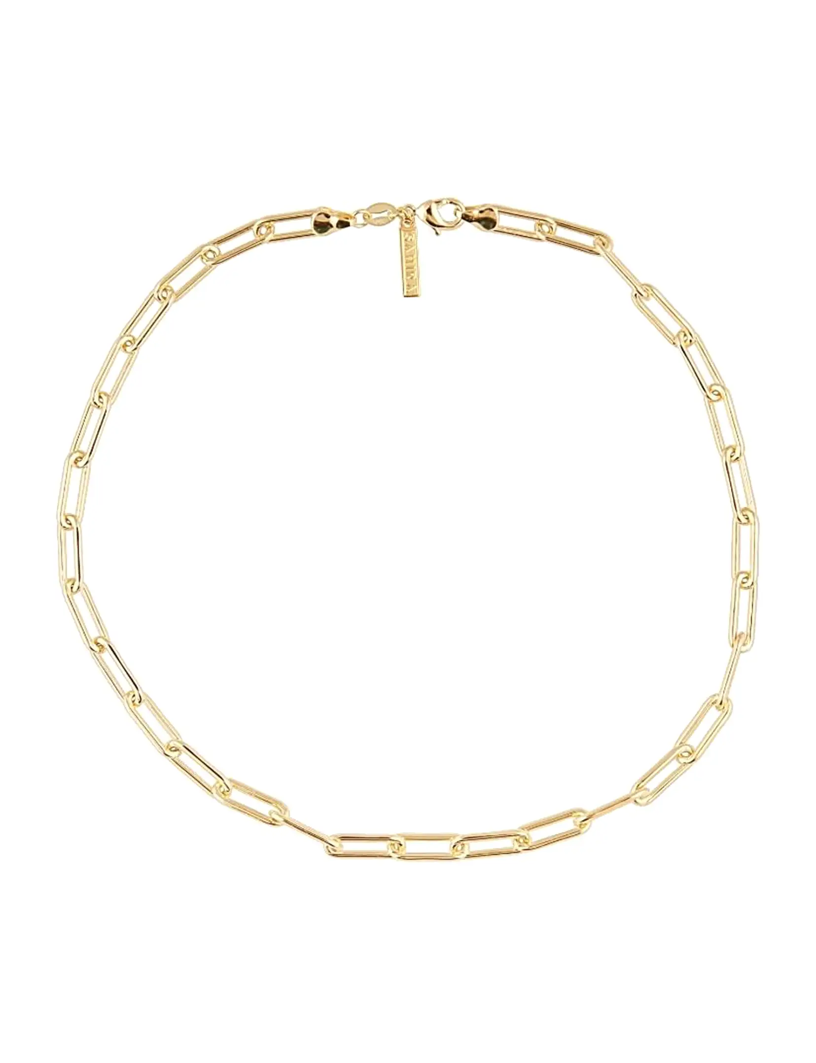 Carrie Link Necklace 18 in Gold