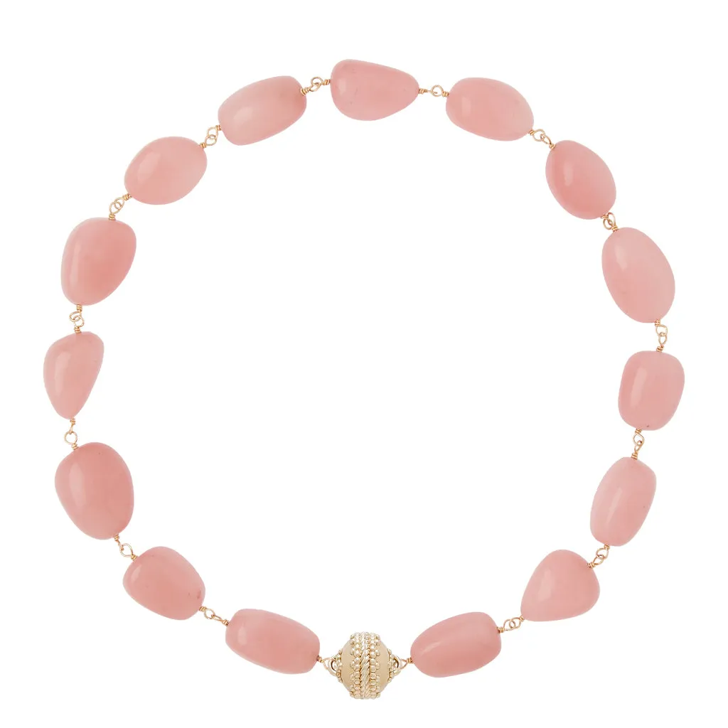 Caspian Small Guava Quartz Necklace