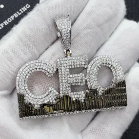 CEO Skyline CZ Hip Hop Bling Iced Out Pendant