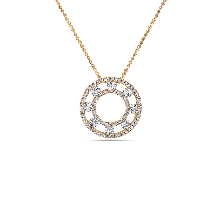 CHARLES KRYPELL Diamond Air Circle Pendant