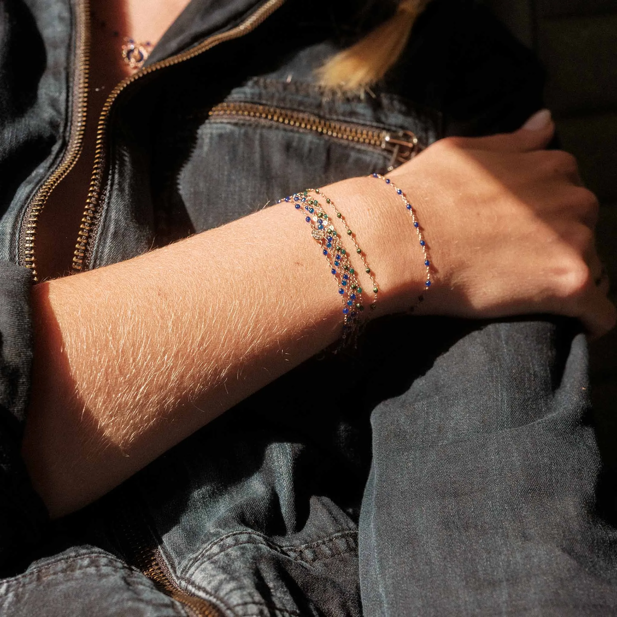 Classic Gigi Lapis bracelet, Yellow Gold, 7.5