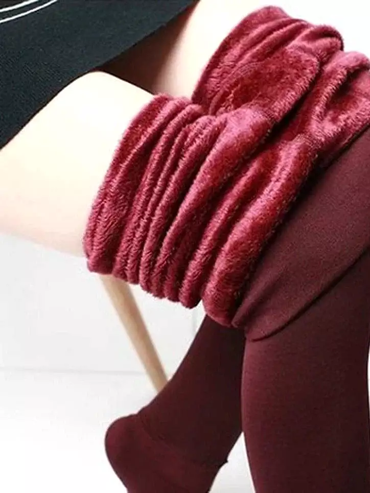 Cozy Women's Fleece Lined Leggings for Fall and Winter