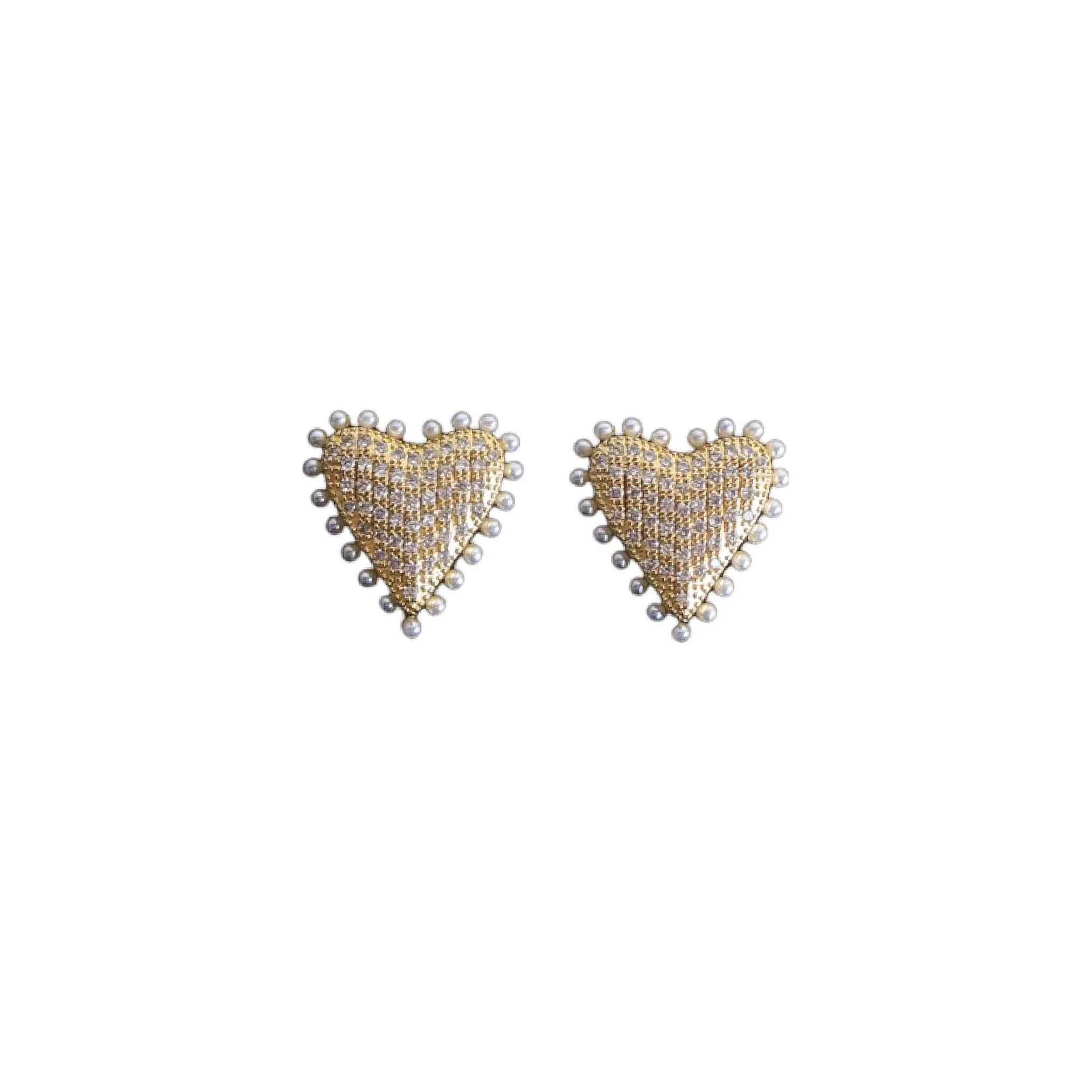 CRYSTAL HEART STUDS