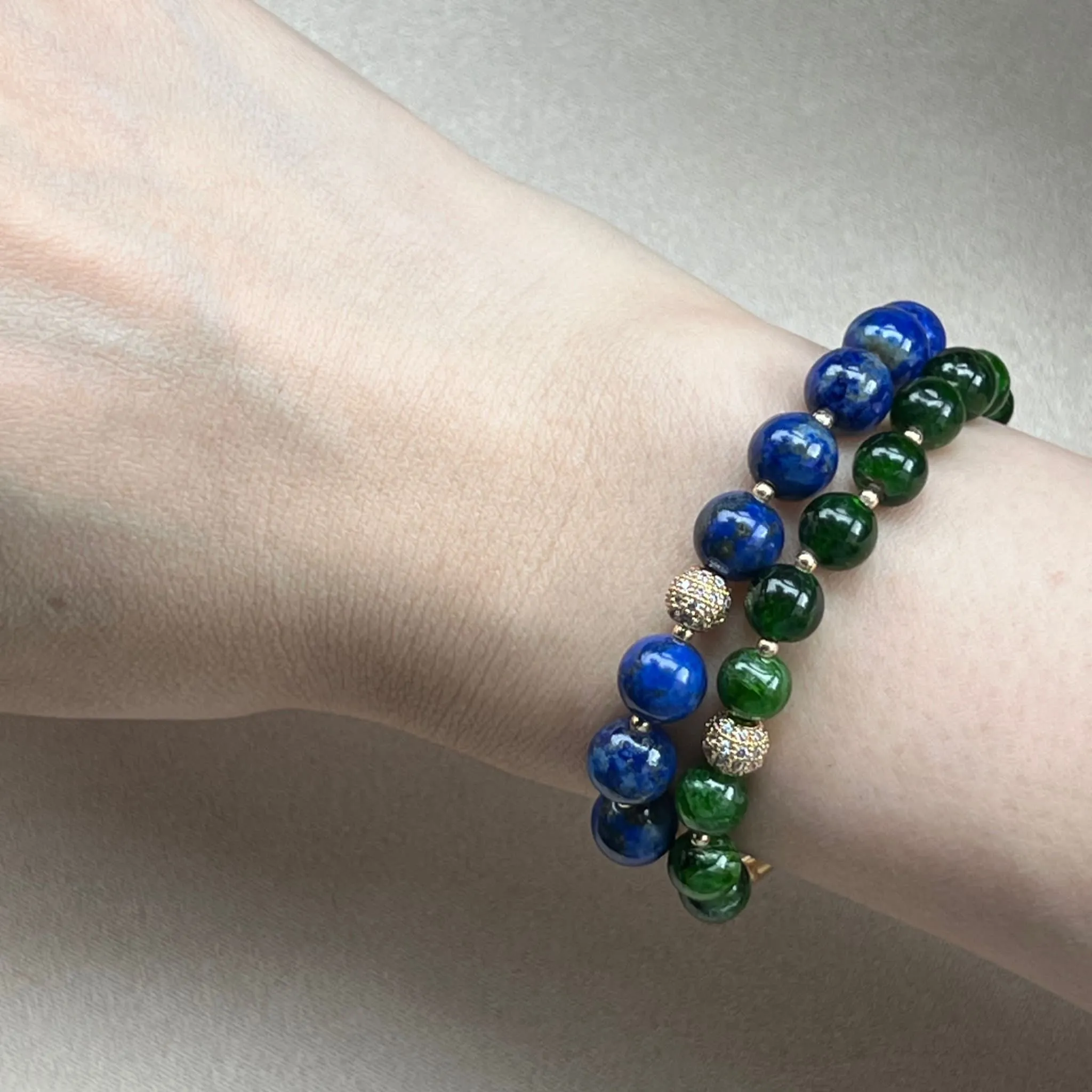 Delightful Diopside Delicate Diadem Bracelet