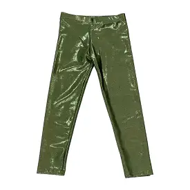 Dori Creations olive lame leggings