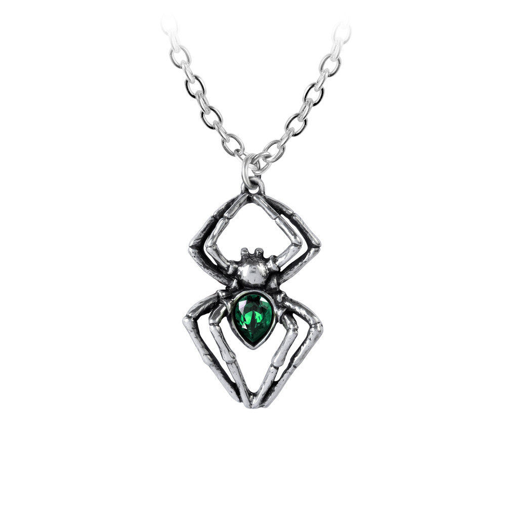 Emerald Spiderling Pendant