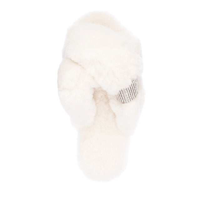 EMU Mayberry Crystal Natural Sheepskin Slippers