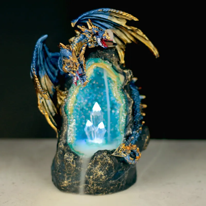 Fantasy LED Backflow Incense Burner - Crystal Dragon Cave BACK05