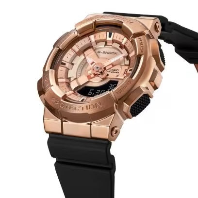 G-SHOCK Women's ANALOG-DIGITAL (Pink Gold/Black - GMS110PG-1A)