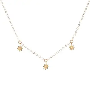 Gold Filled Star Fine Chain Necklace