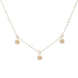 Gold Filled Star Fine Chain Necklace