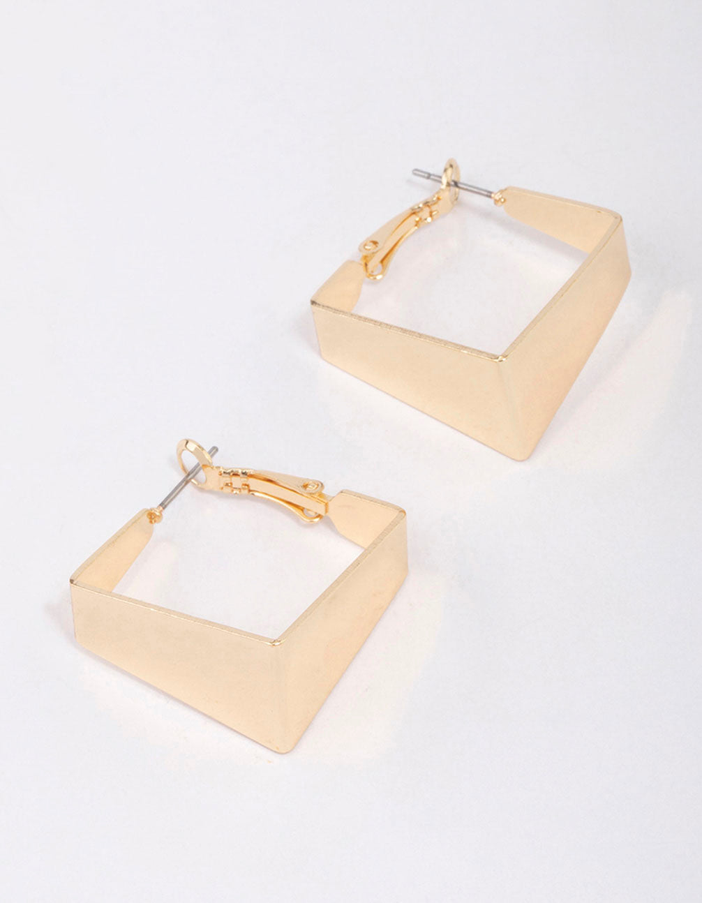 Gold Geometric Hoop Earrings