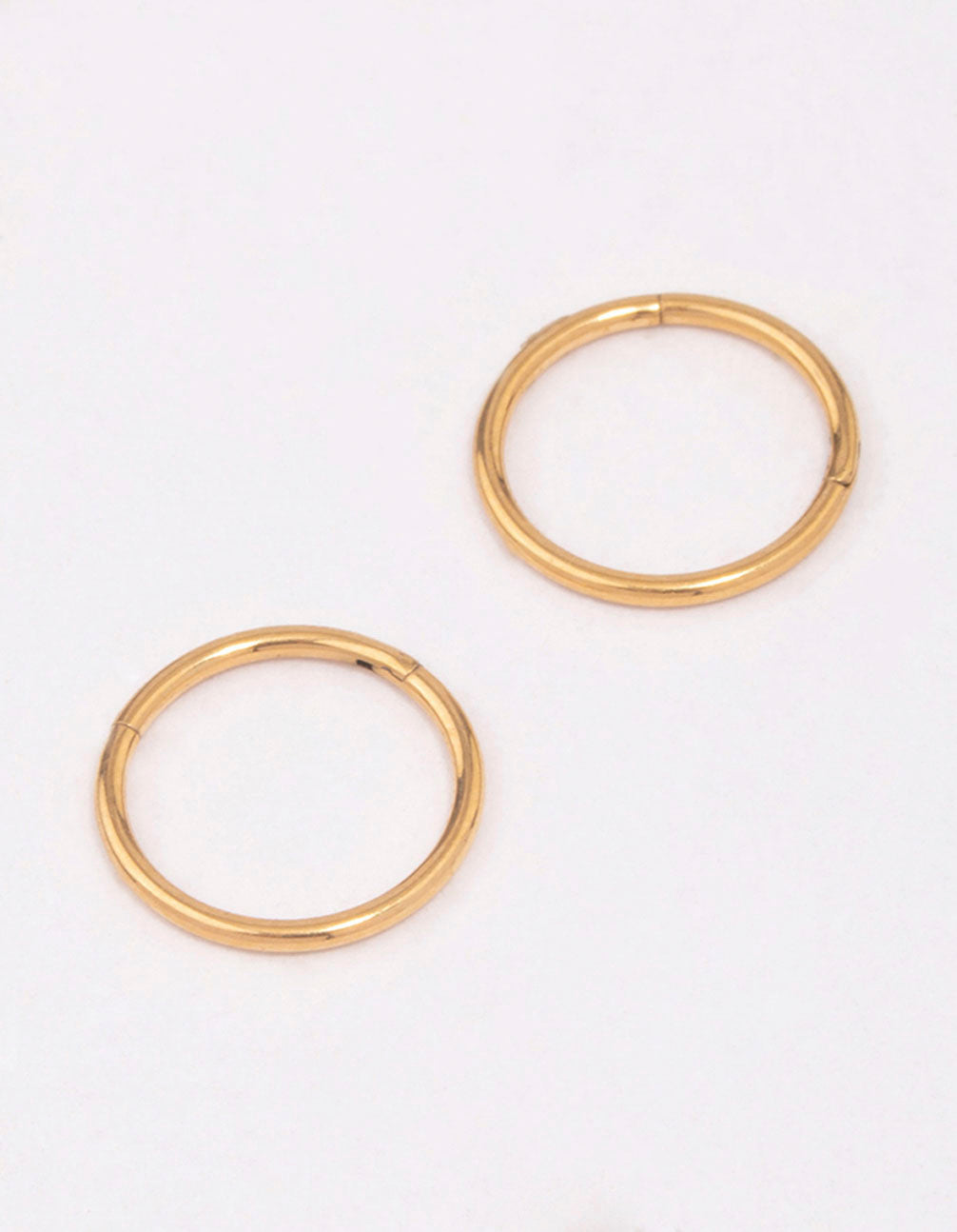 Gold Plated Titanium Sleeper Earrings 8mm