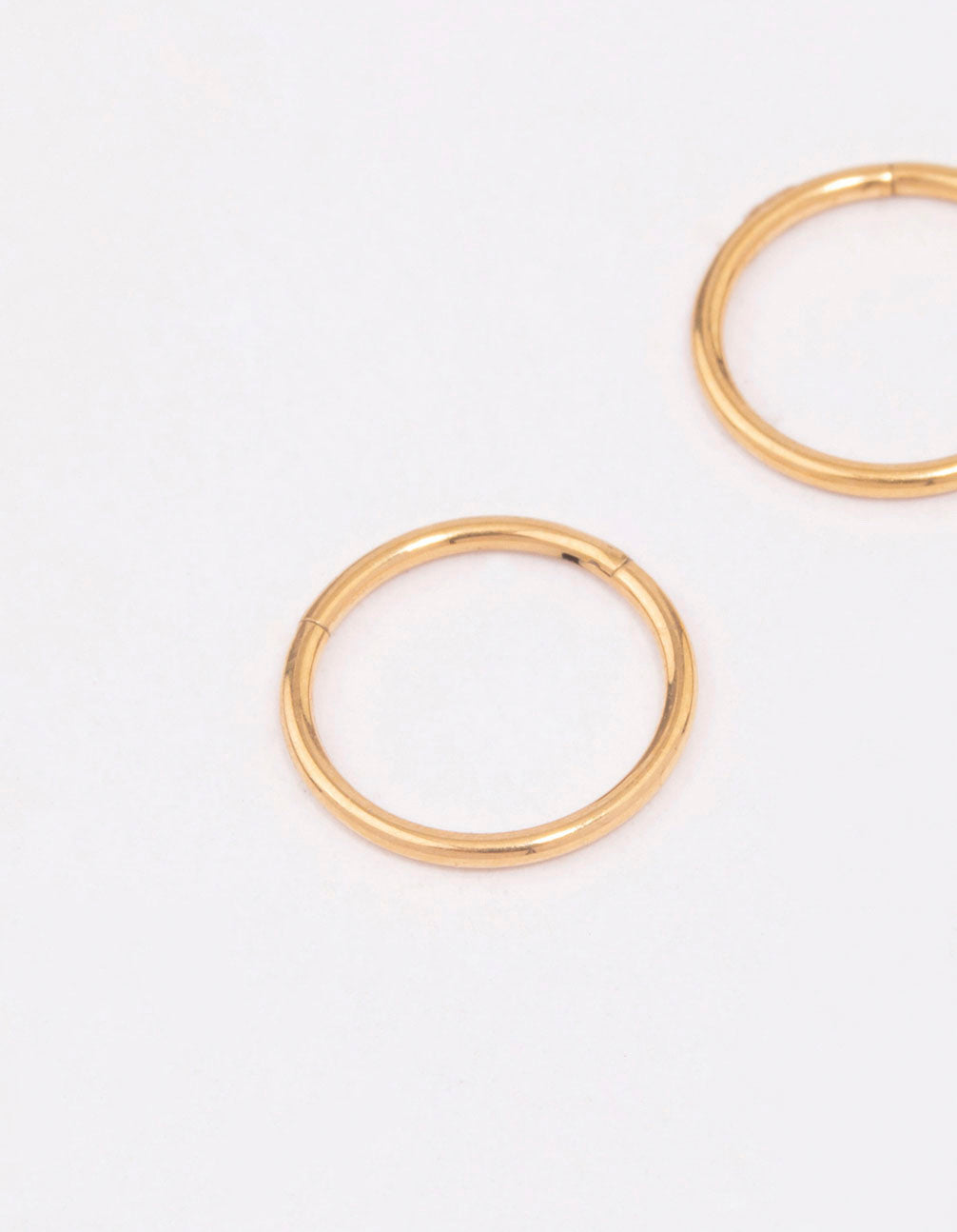 Gold Plated Titanium Sleeper Earrings 8mm