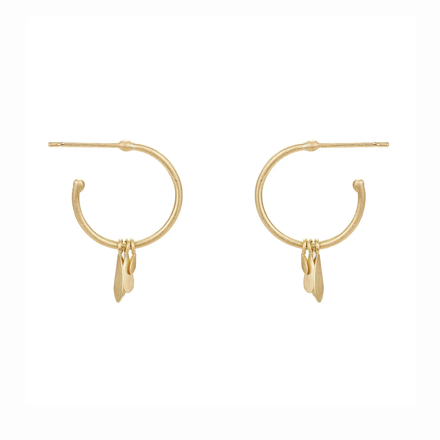 Golden Wings Hoop Earrings - Sia Taylor