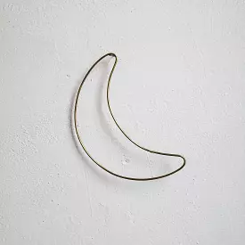 Handmade brass wall pendant moon