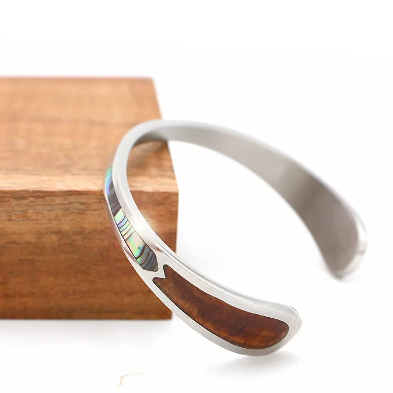 Hawaiian Koa Cuff Bracelet