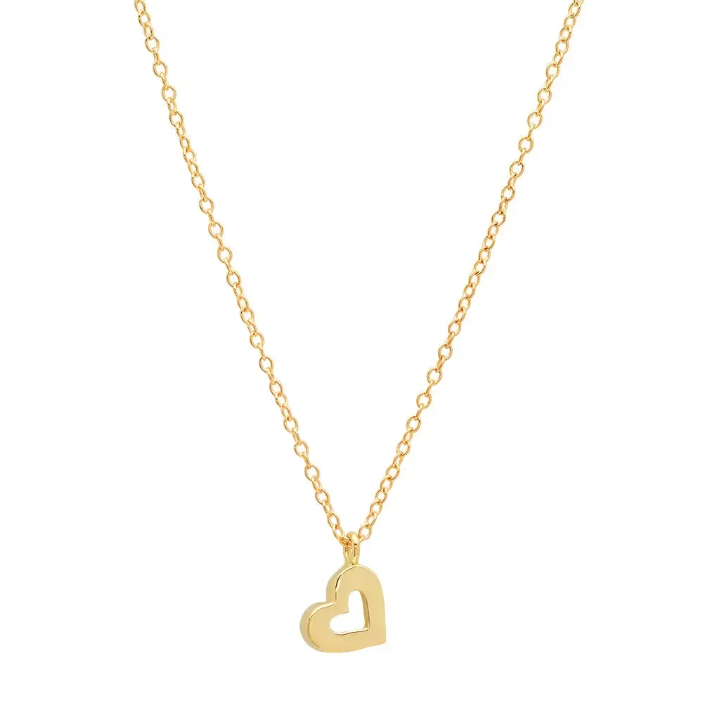 Heart Gold Dangle Necklace