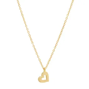 Heart Gold Dangle Necklace