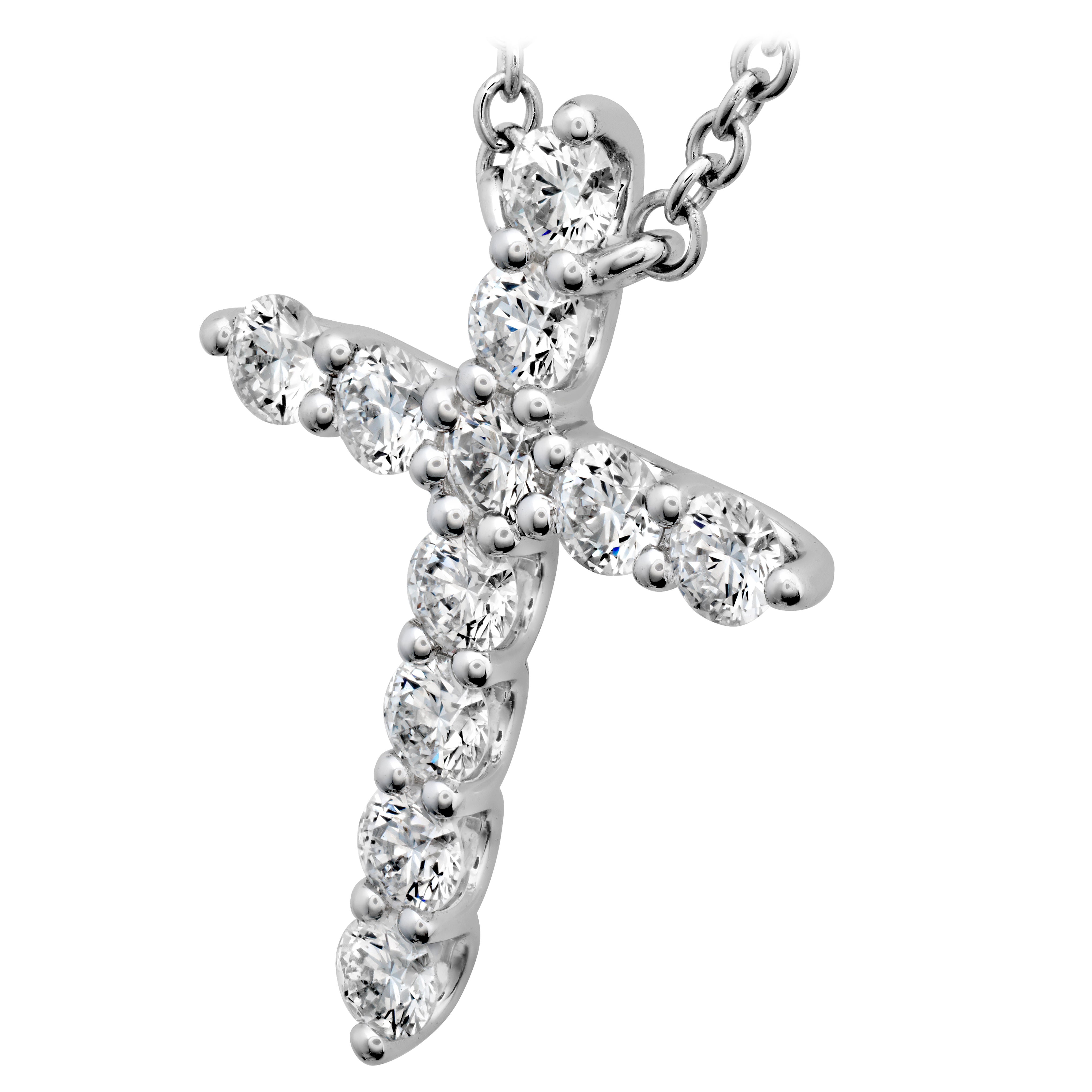 HEARTS ON FIRE Signature Cross Pendant MEDIUM