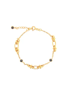 Interlocking Knots 22K Gold Bracelet