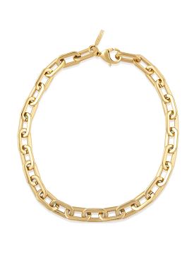 Jenna Link Necklace, Gold